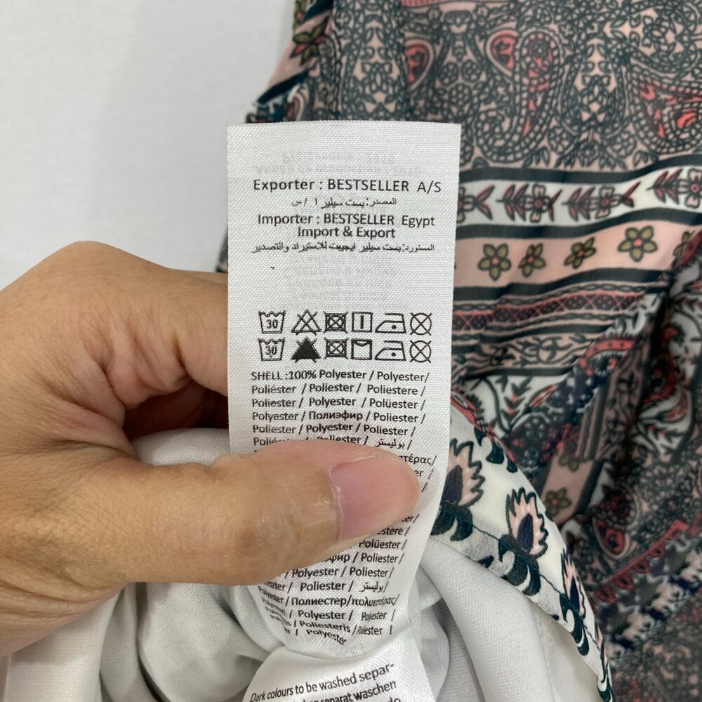 Junarose‎ size 14 Multicolor Patchwork Boho Print… - image 9